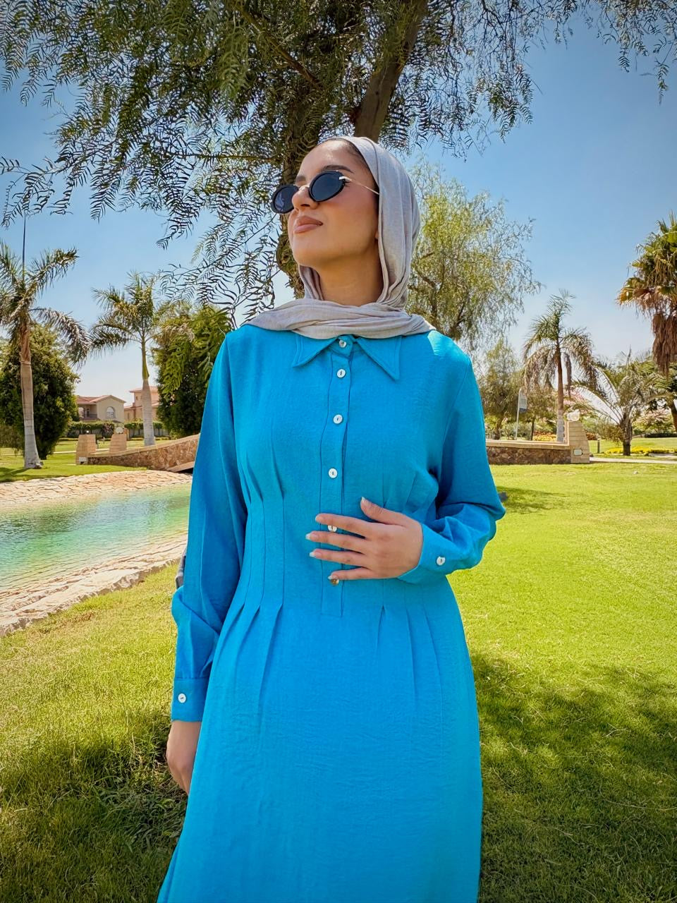 Snatched Linen Dress