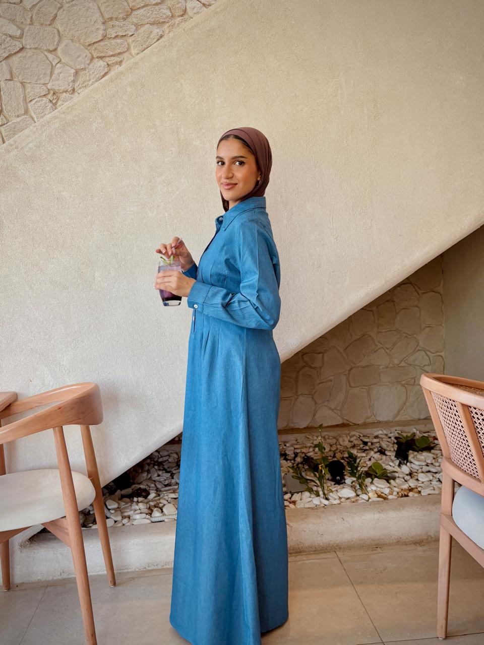 Snatched Jeans Dress