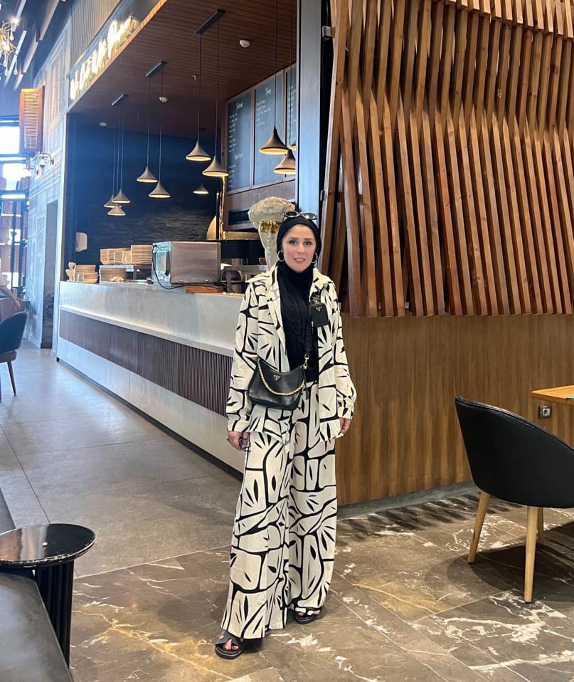 Patterned Wide Leg Set