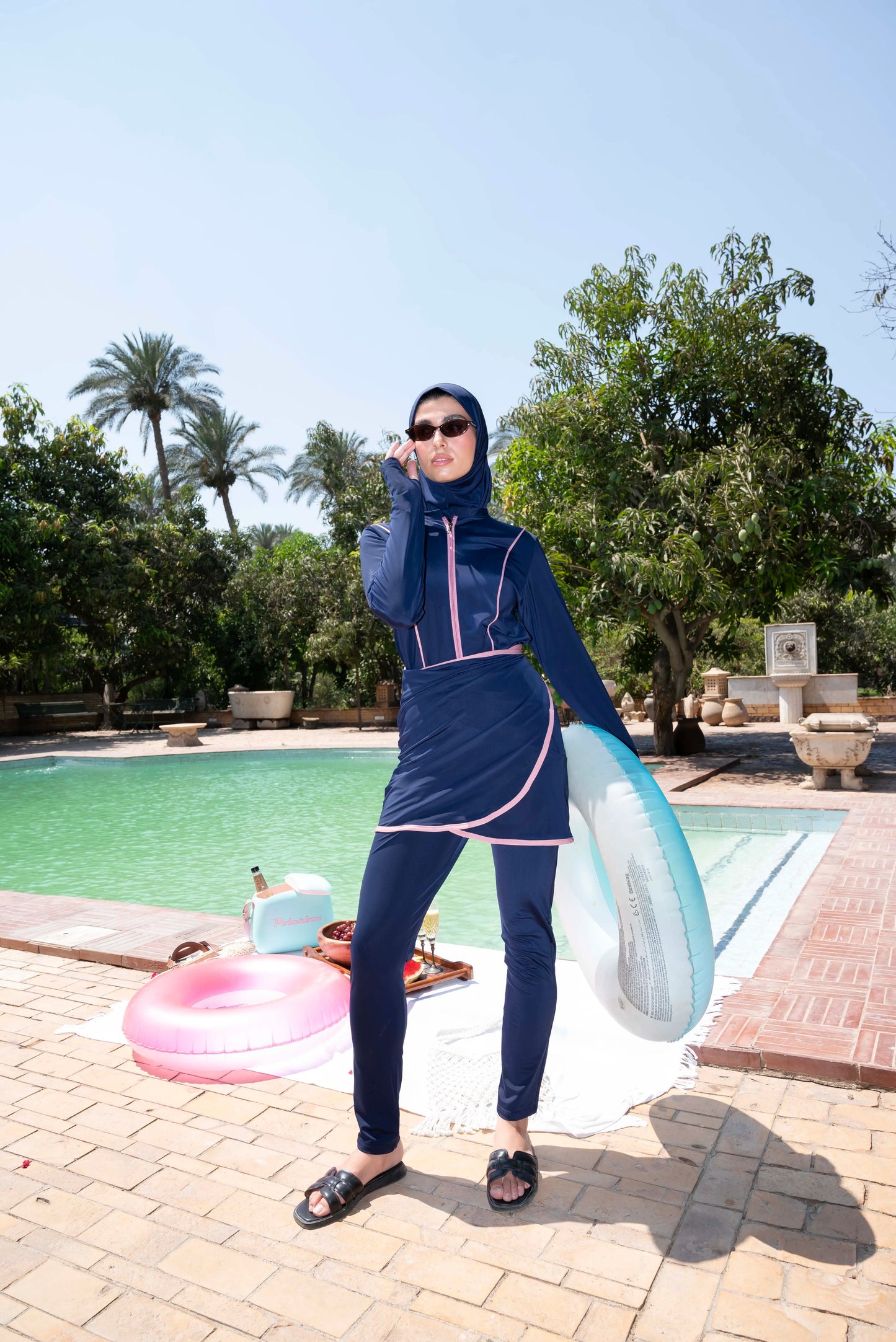 Elegant Blue/Pink Burkini