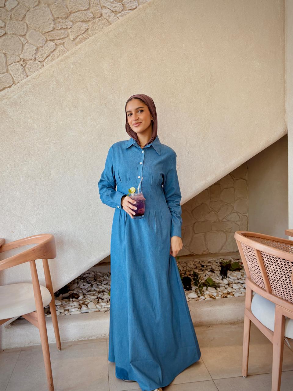 Snatched Jeans Dress