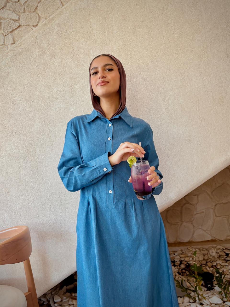 Snatched Jeans Dress