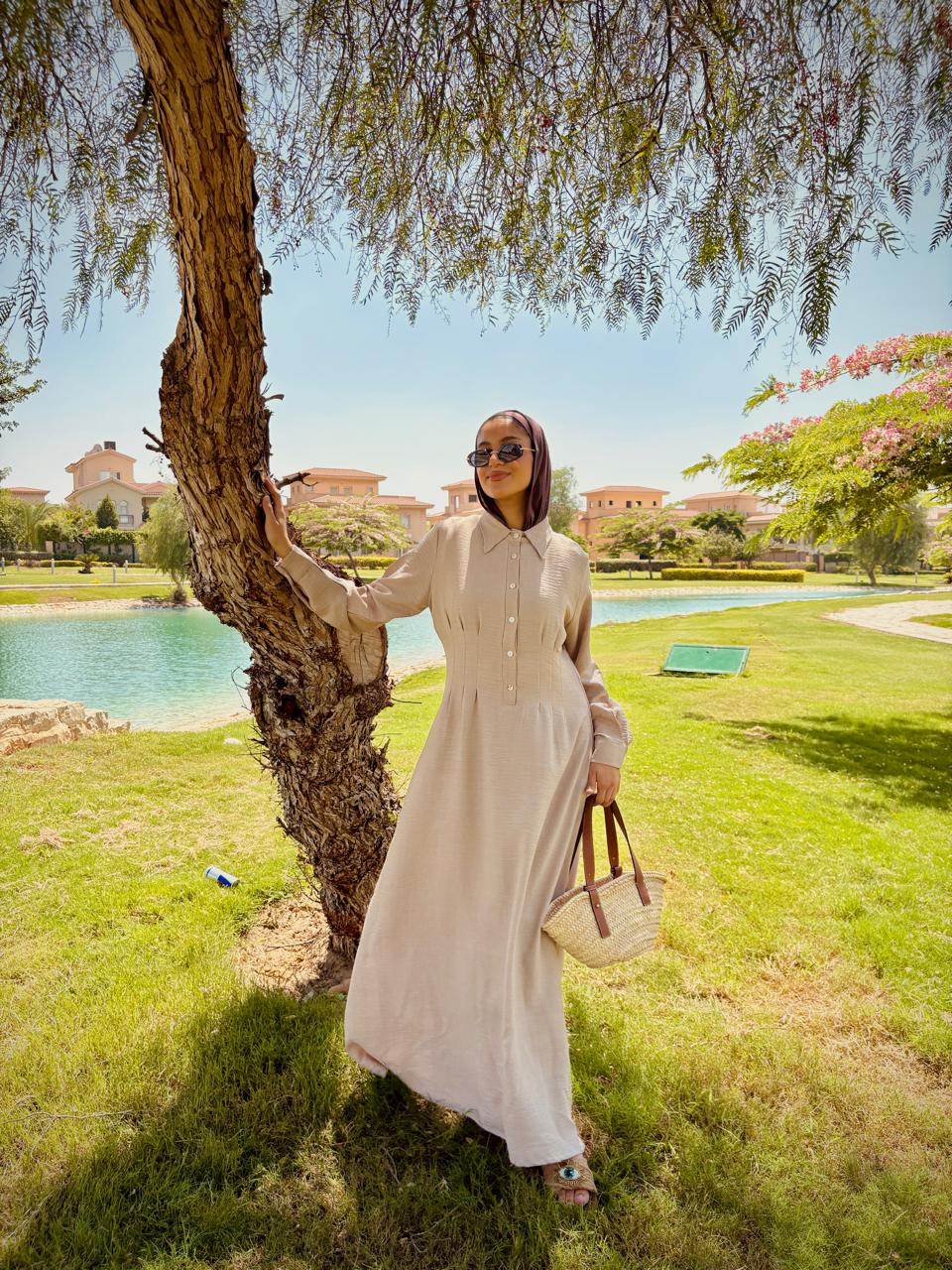 Snatched Linen Dress
