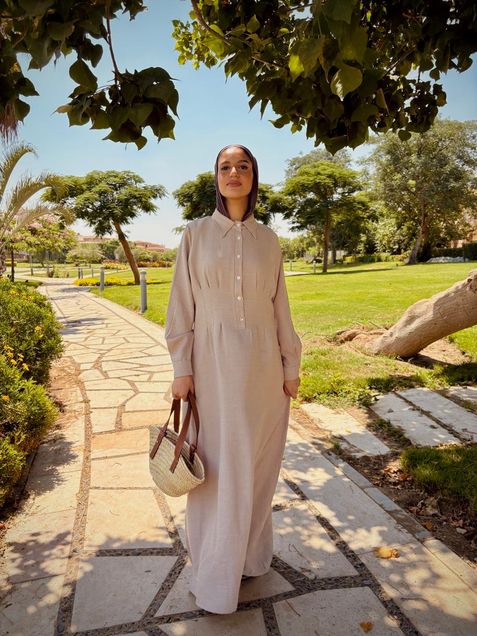 Snatched Linen Dress