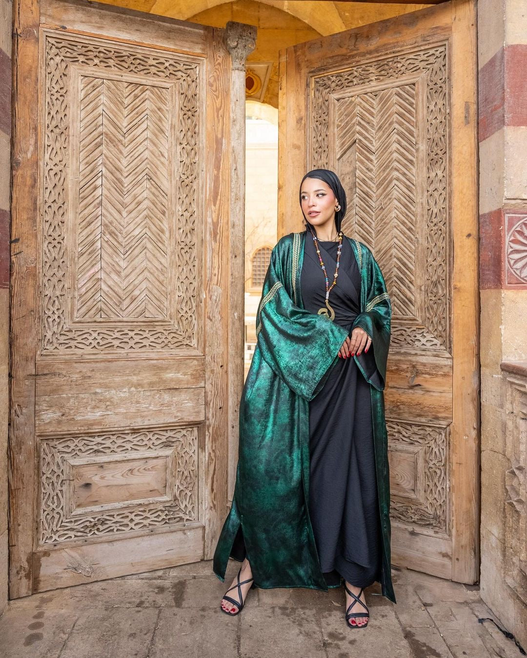 Indian Taffeta Kaftan