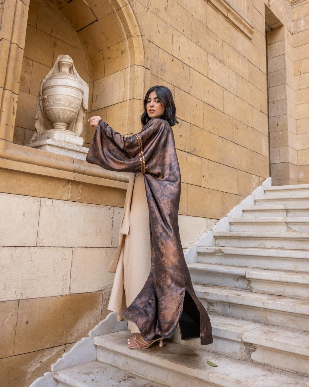Indian Taffeta Kaftan