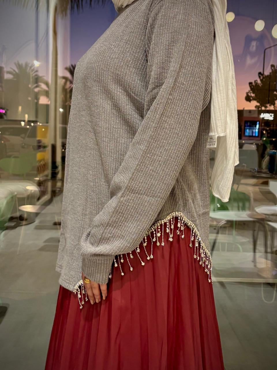 Asymmetrical Sparkle Top