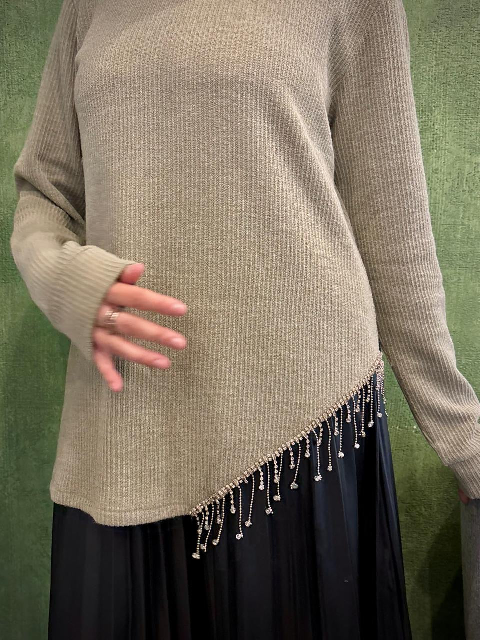 Asymmetrical Sparkle Top