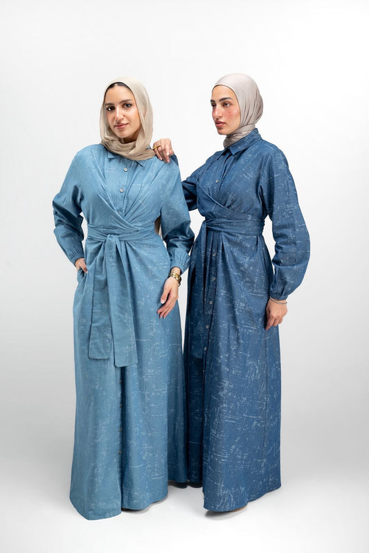 Tied Jeans Dress