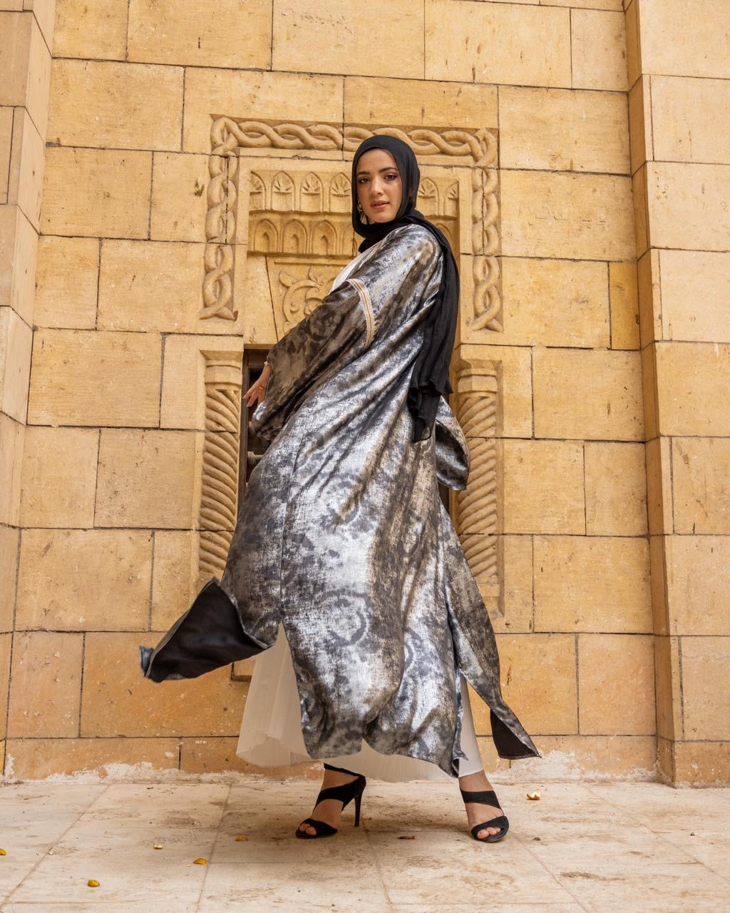 Indian Taffeta Kaftan