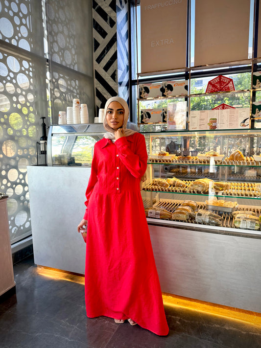 Snatched Linen Dress