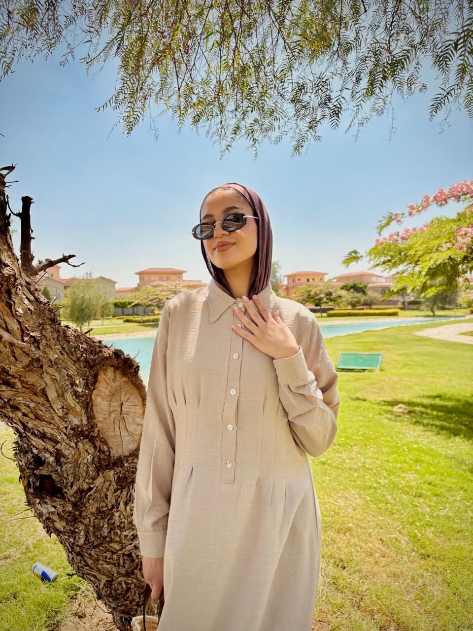 Snatched Linen Dress