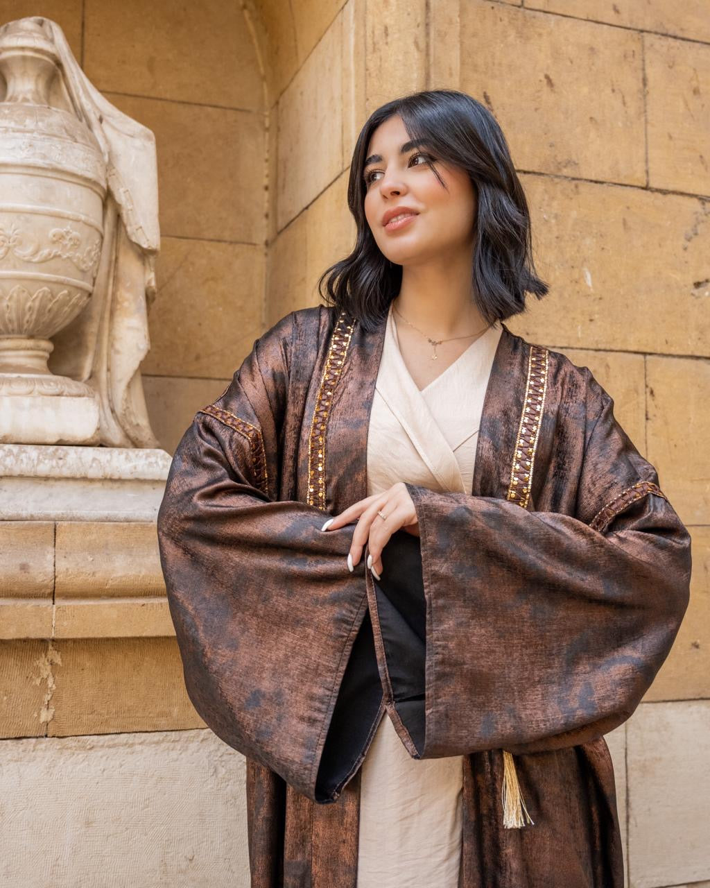 Indian Taffeta Kaftan