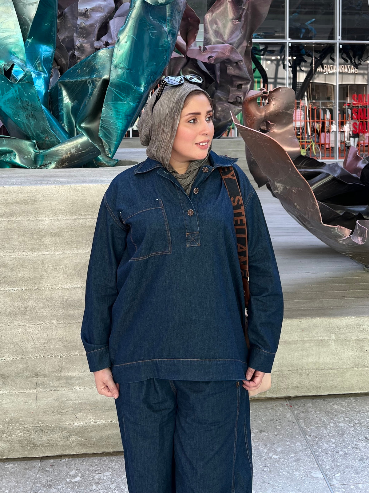 Denim Set - Wide Leg