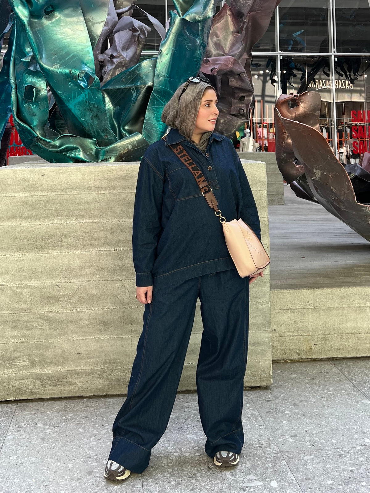 Denim Set - Wide Leg