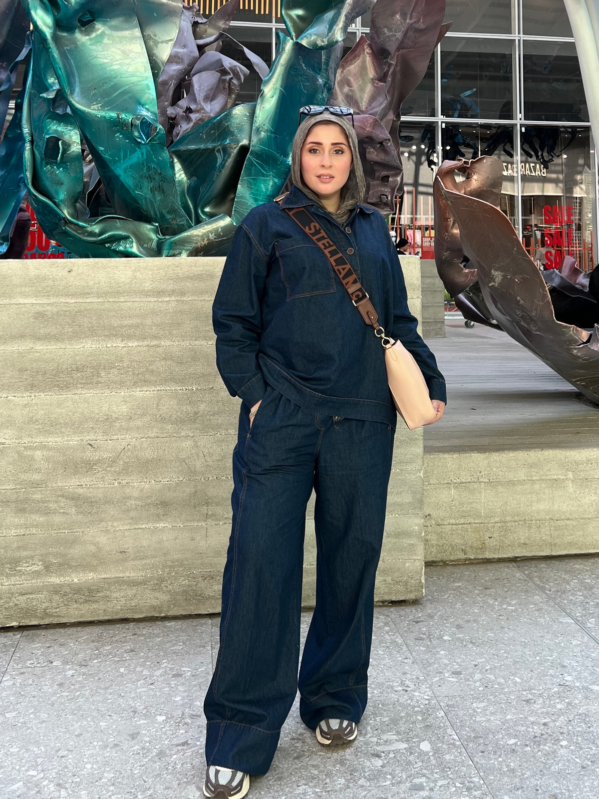 Denim Set - Wide Leg