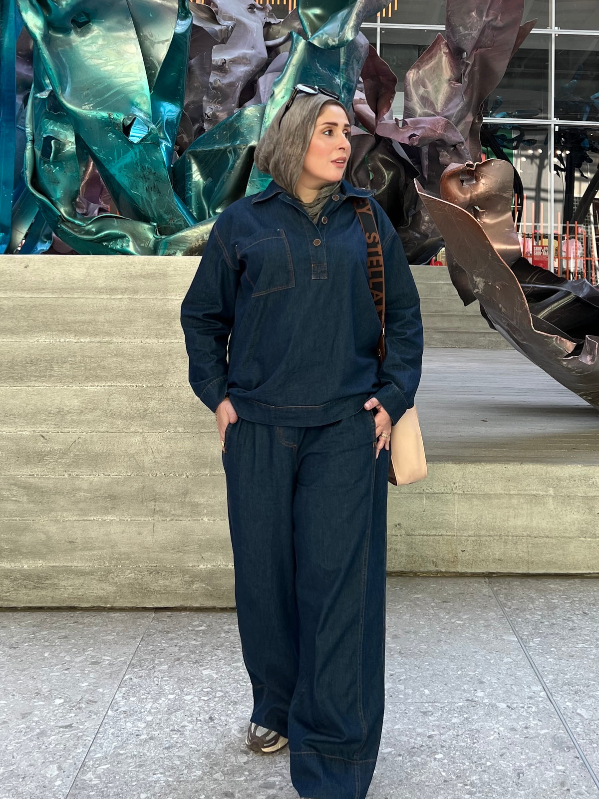 Denim Set - Wide Leg